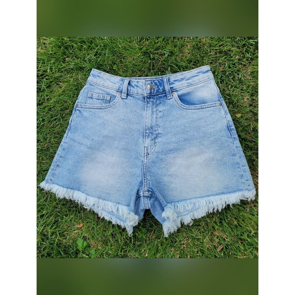 Divided Womens Raw Hem Denim Jean Shorts Size 4, 25W - Perfect for Summer!